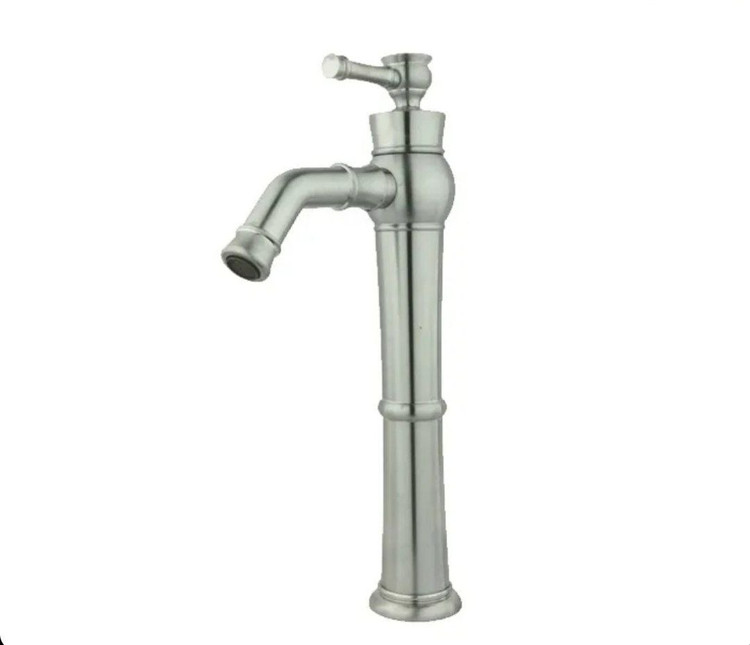 شیر روشویی پایه بلند الیزه کروم مات