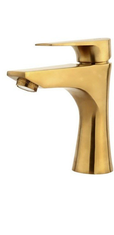 شیر روشویی اتیس طلایی مات