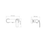 شیر توالت اوات سفید کروم