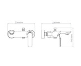 شیر حمام اوات شیری کروم