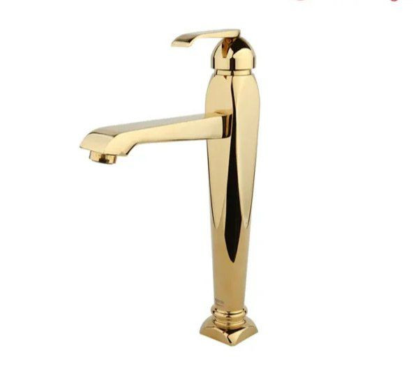 شیر روشویی پایه بلند آلیس طلایی