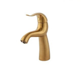 شیر روشویی اکتاو طلایی مات