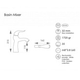 مشخصات شیر روشویی اکتاو