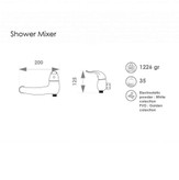 شیر توالت اکتاو کروم مات