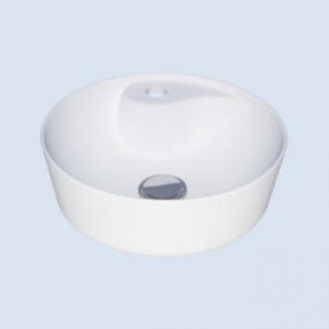 روشویی گرد ترمه سفید