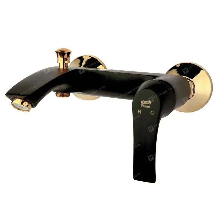 شیر حمام لوتوس رزگلد مشکی راسان