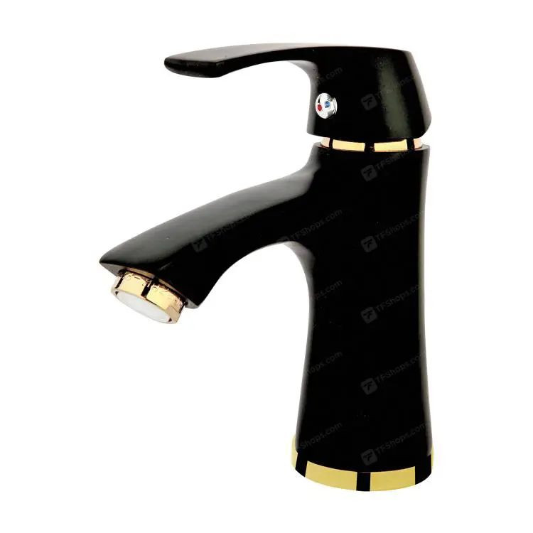 شیر روشویی لوتوس مشکی راسان