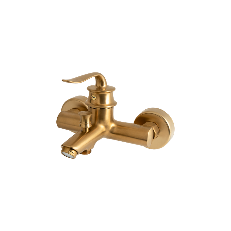 شیر حمام پروشات طلایی مات