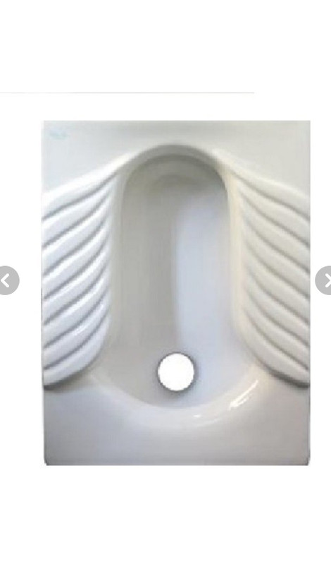 توالت ایرانی ابرویی بزرگ طبی سفید