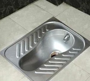 توالت ایرانی استیل کروم