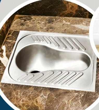 توالت ایرانی استیل کروم