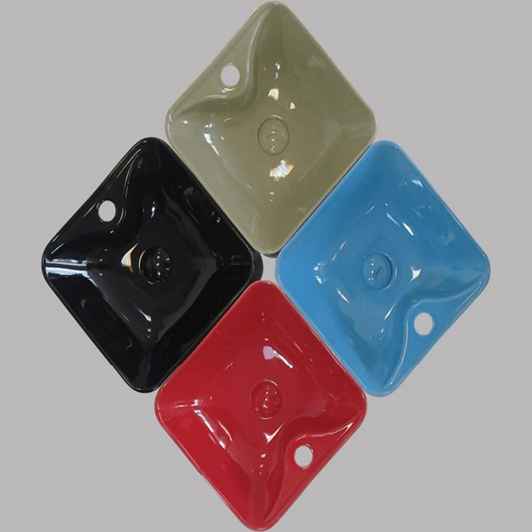 کاسه روشویی هما مربع رنگی شیرخور