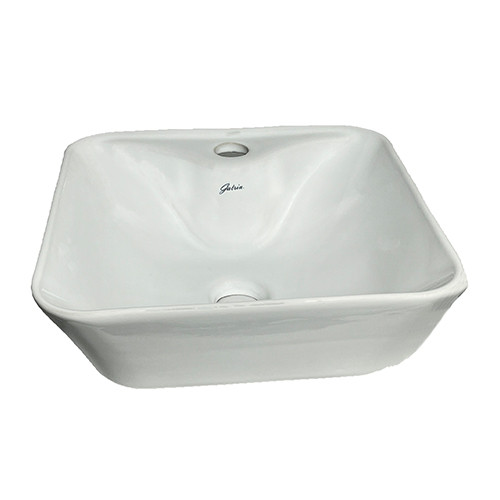 کاسه روشویی هما مربع سفید شیرخور