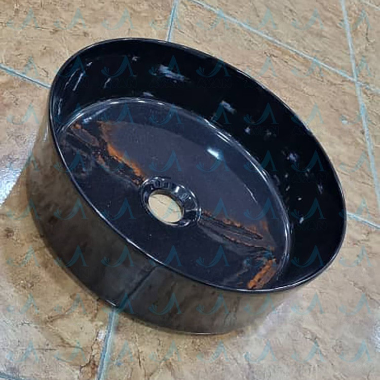 کاسه روشویی G.S.F گرد مشکی