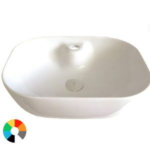 کاسه روشویی گاتریا مدل MG60 شیرخور سفید