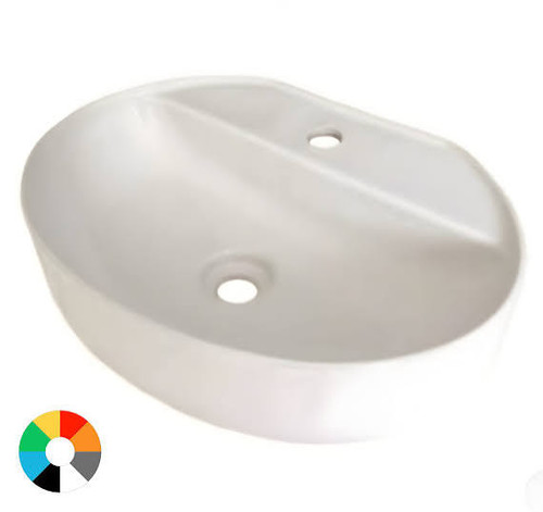 کاسه روشویی گاتریا مدل تیارا بیضی سفید