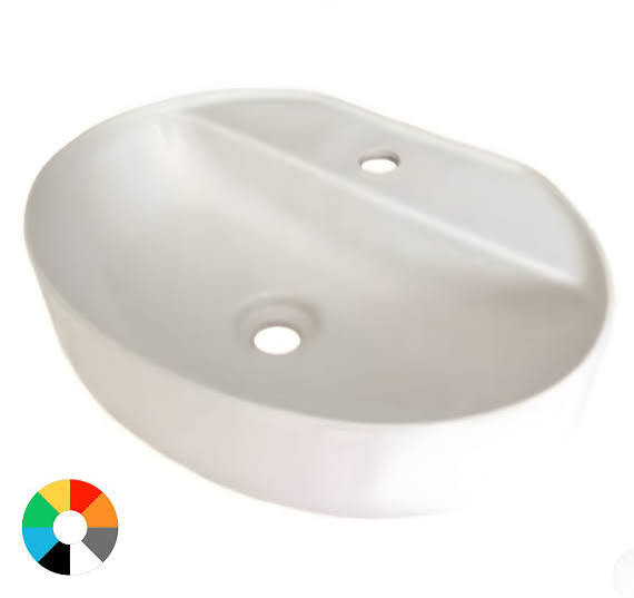 کاسه روشویی گاتریا مدل تیارا بیضی سفید