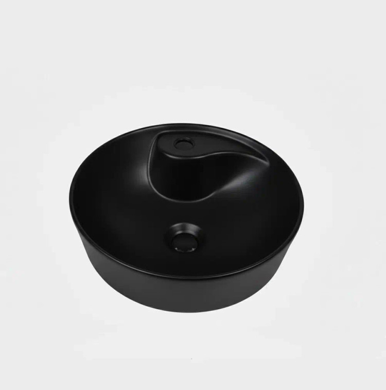 کاسه روشویی ترمه گرد مشکی