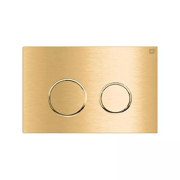 کلید فلاش تانک گرد ایران طلایی مات