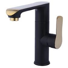 شیر روشویی دینو مشکی رزگلد