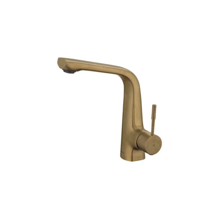 شیر روشویی رومانیا طلایی مات