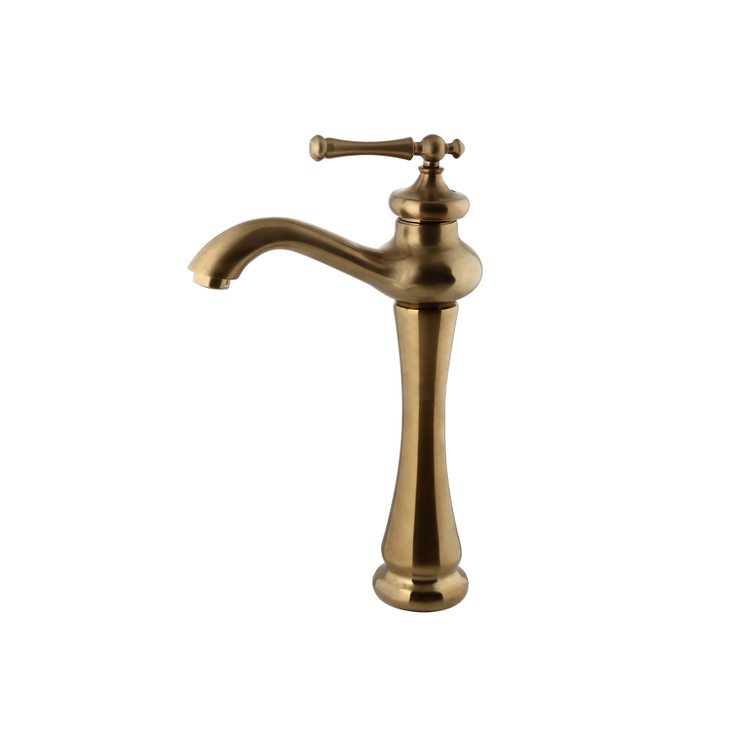 شیر روشویی پایه بلند علاالدین طلایی مات