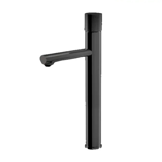 شیر روشویی پایه بلند رناتا پلاس مشکی راسان