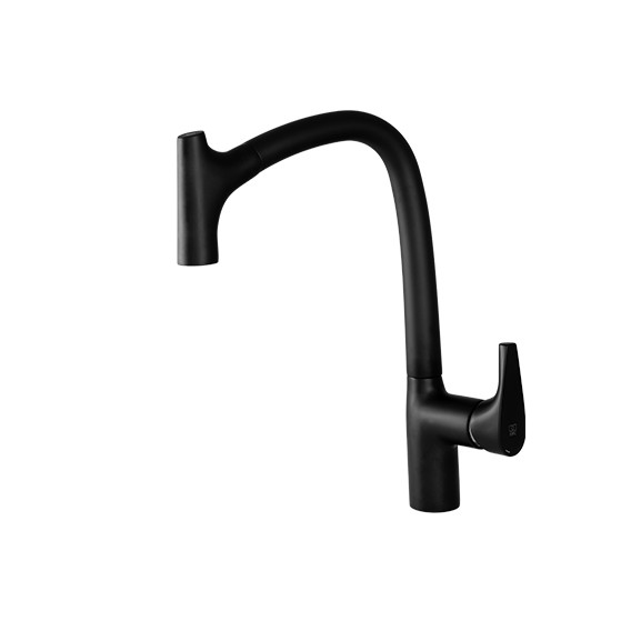 شیر ظرفشویی کرو پول اوت مشکی KWC