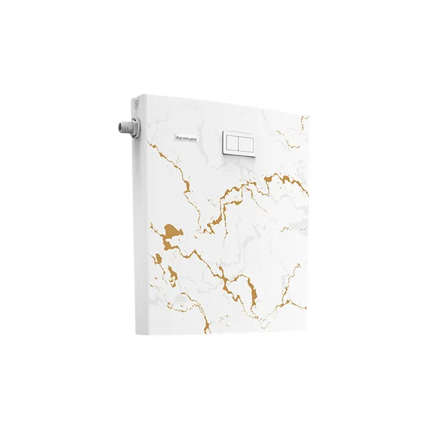 فلاش تانک روکار اولترا اسلیم طلایی