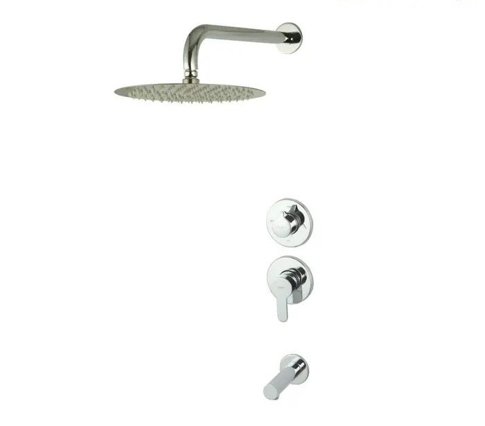 شیر حمام توکار راسان مدل ویوات کلاس ۲ کروم